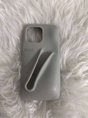 RHODE Gray Silicone Phone Case with Built-In Grip